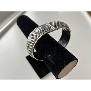 Vintage Sarah Coventry Hinged Silver Bracelet